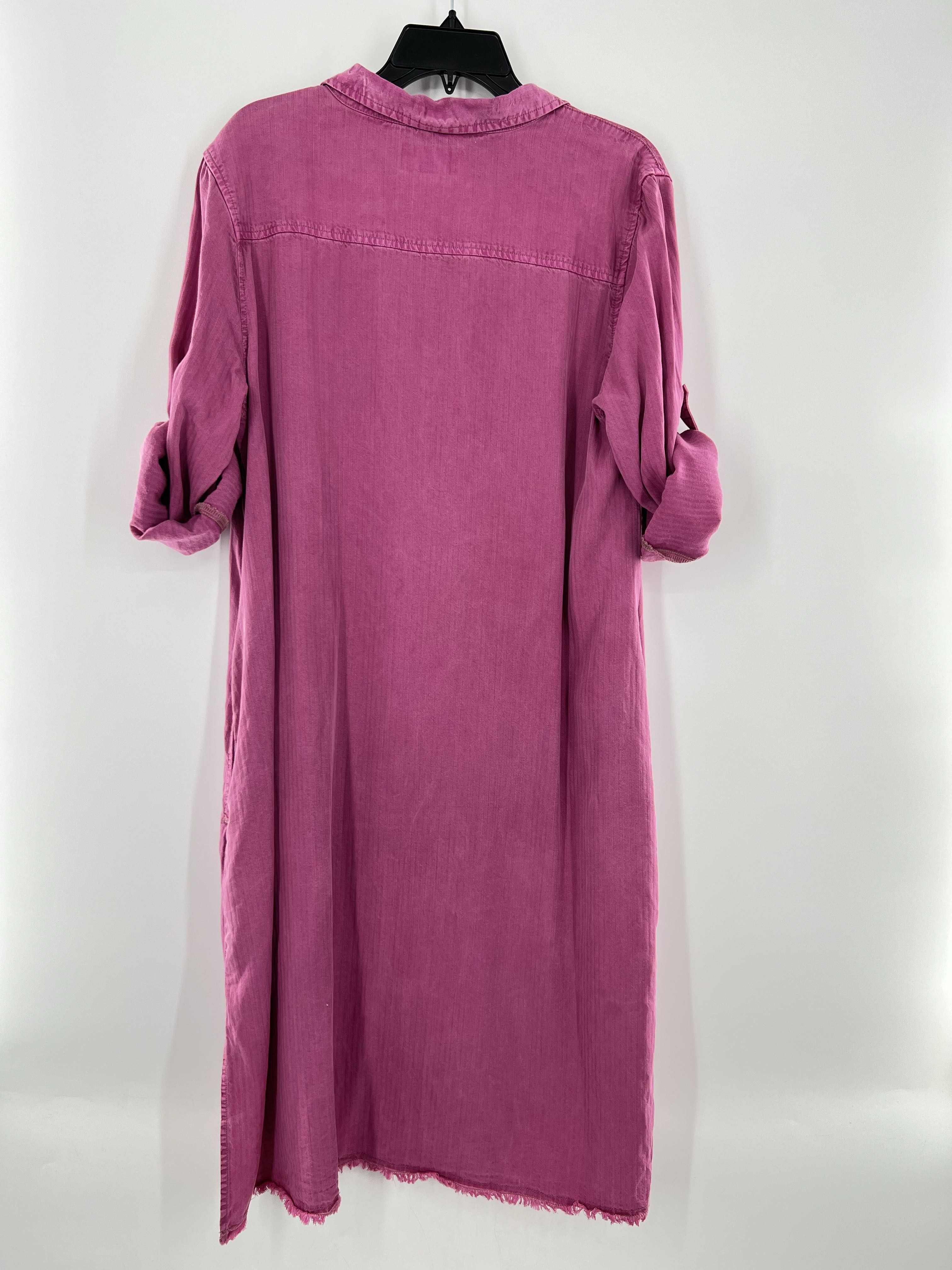 L button down l/s dress