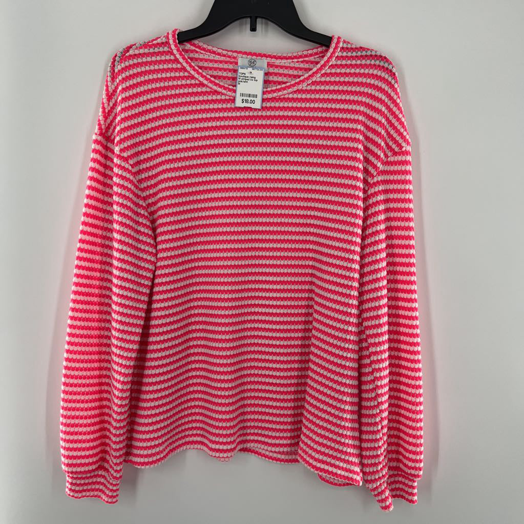 M striped l/s top