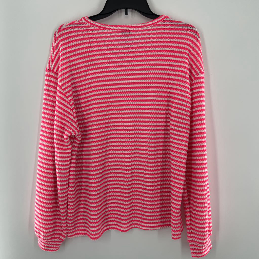 M striped l/s top