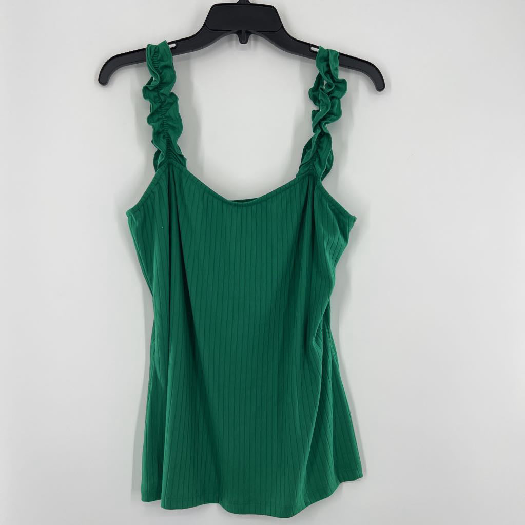 XL ribbed ruched tank