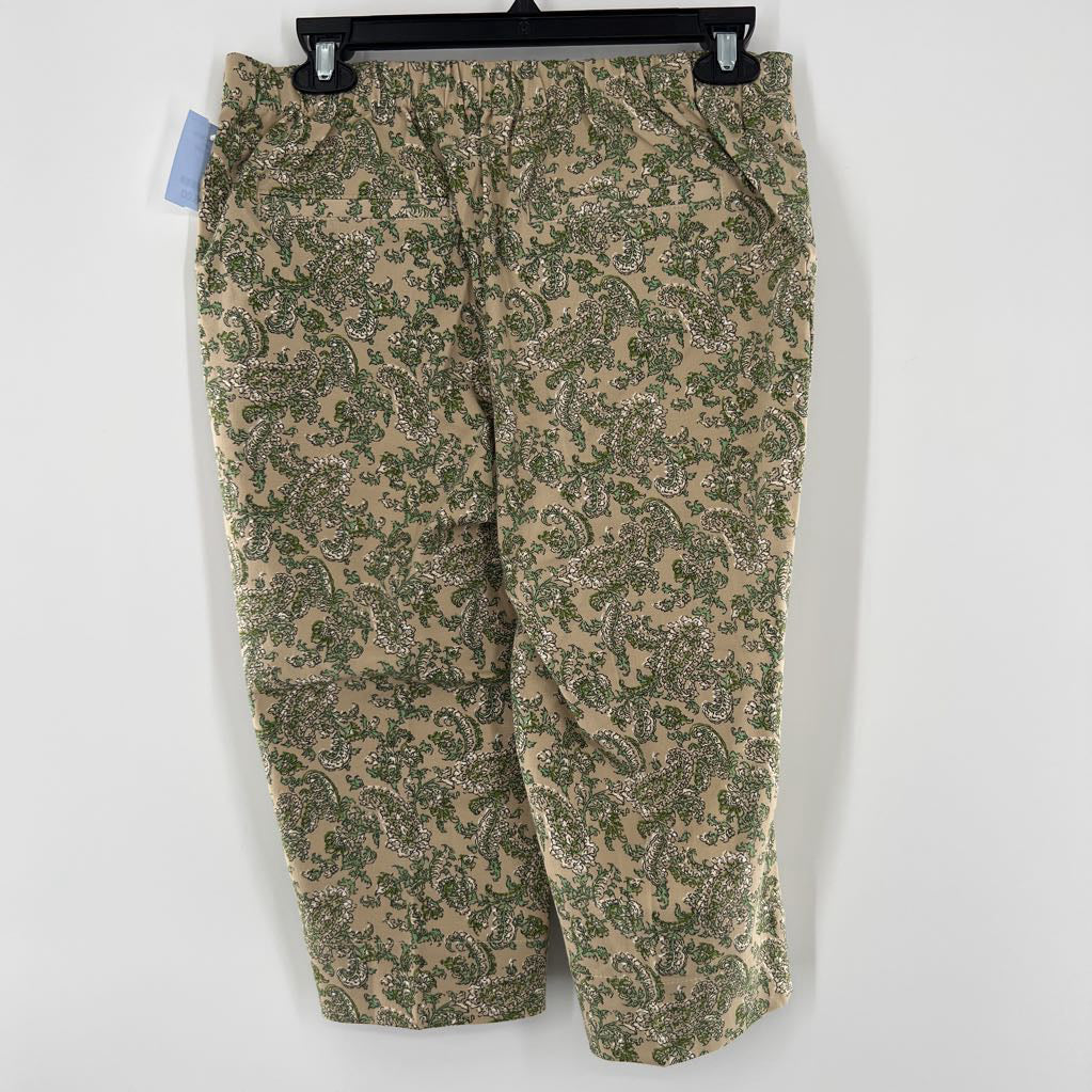 6p paisley print capris