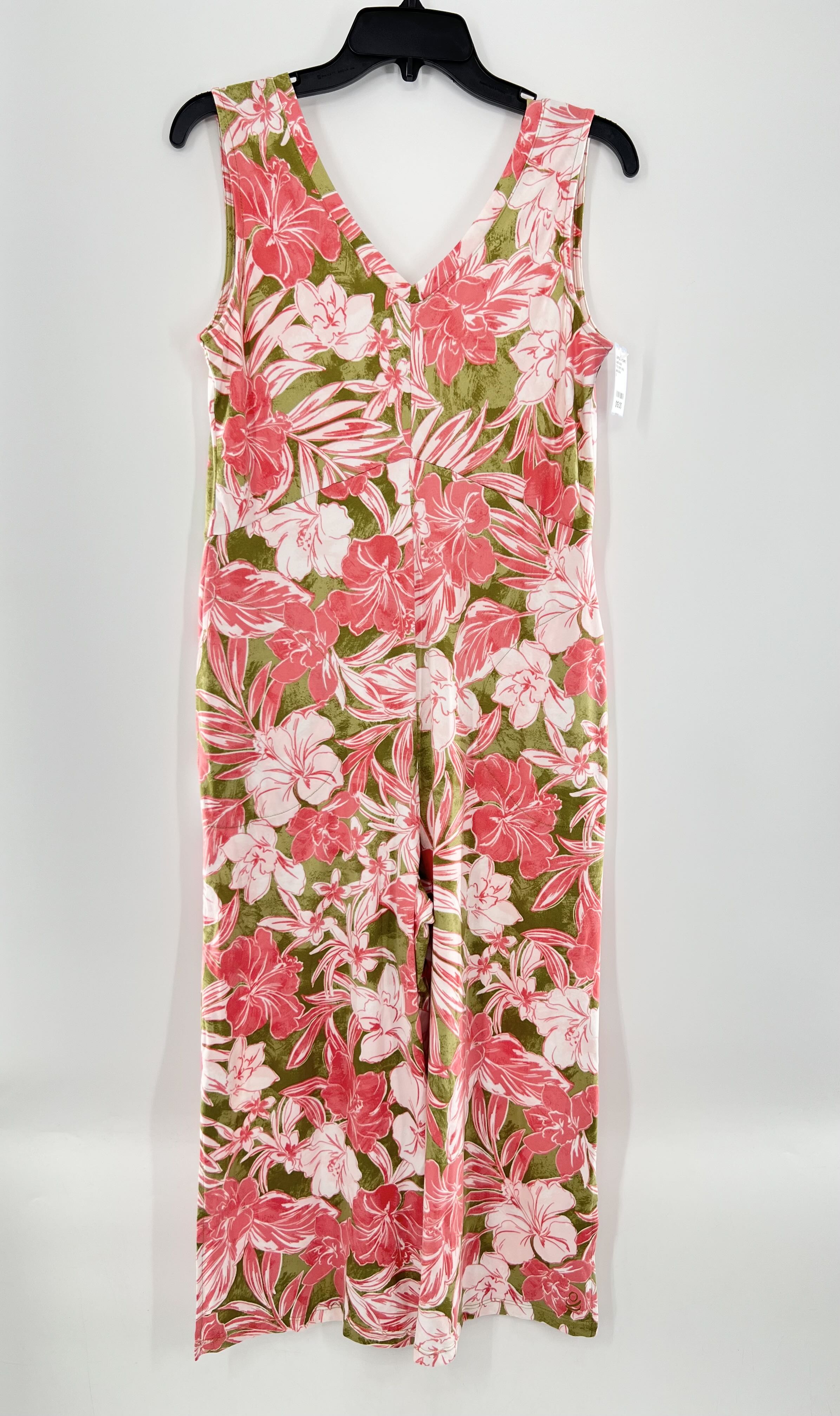 S flo print slvls jumpsuit