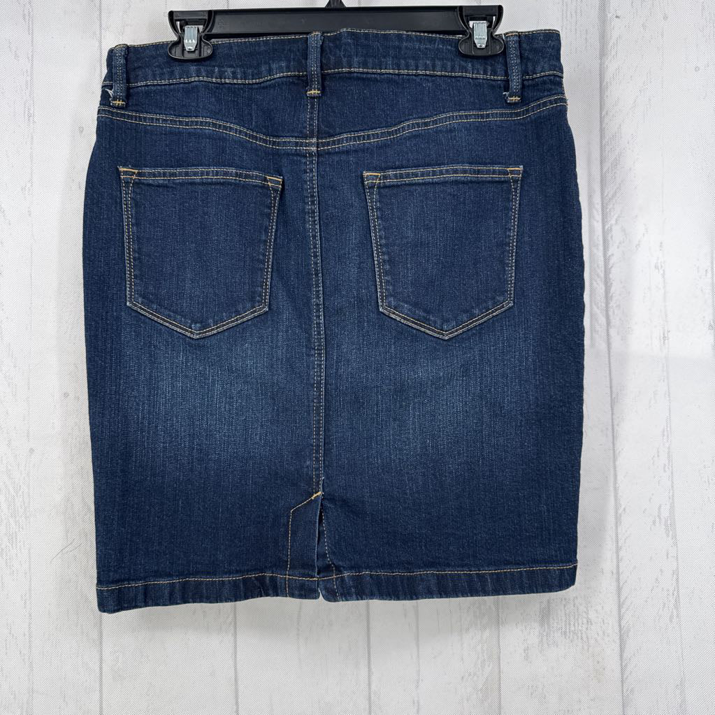 10 knee length jean skirt