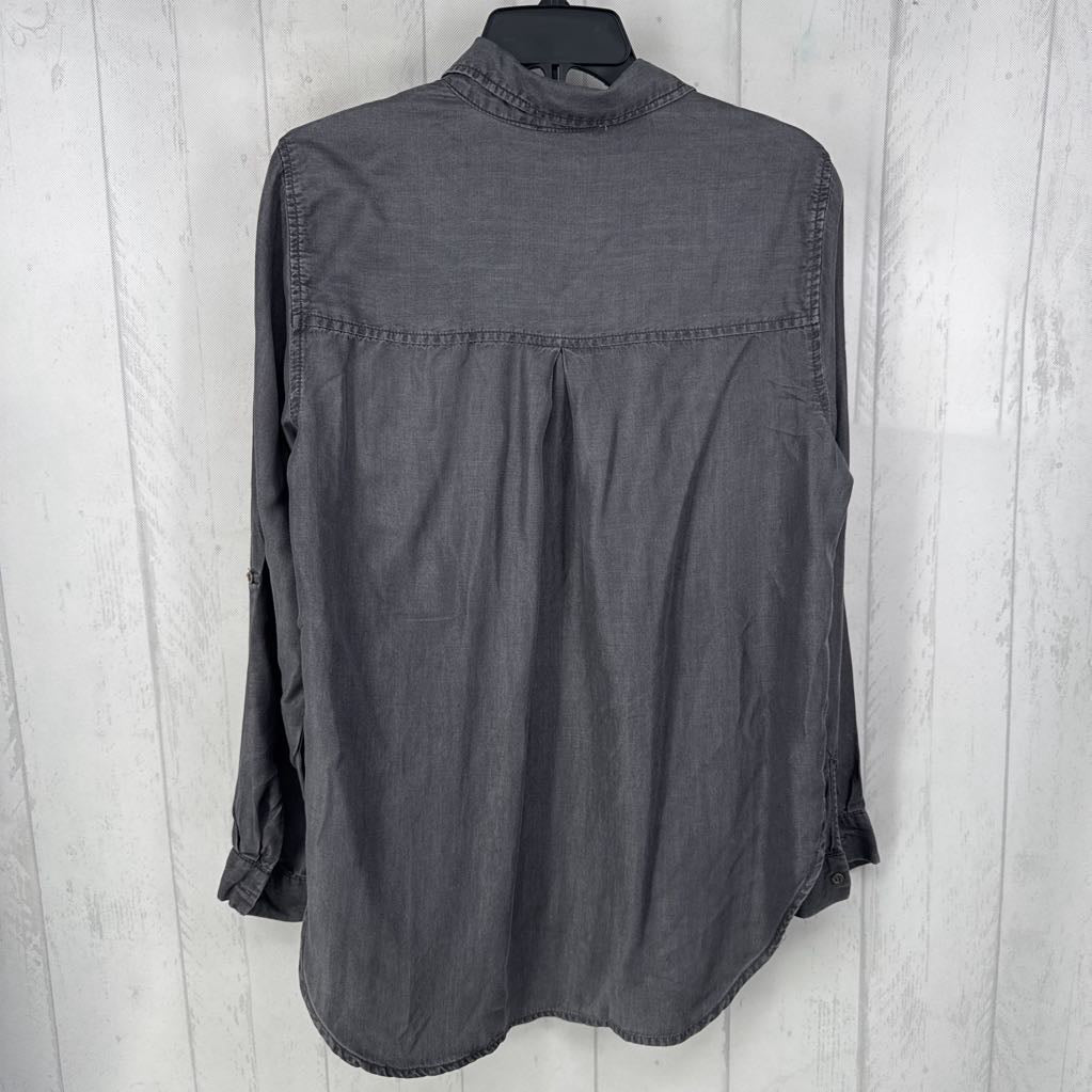 M button down l/s top