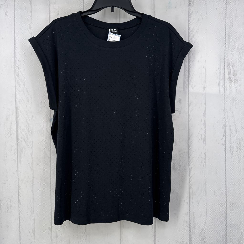 R50 L rhinestone cap slv top