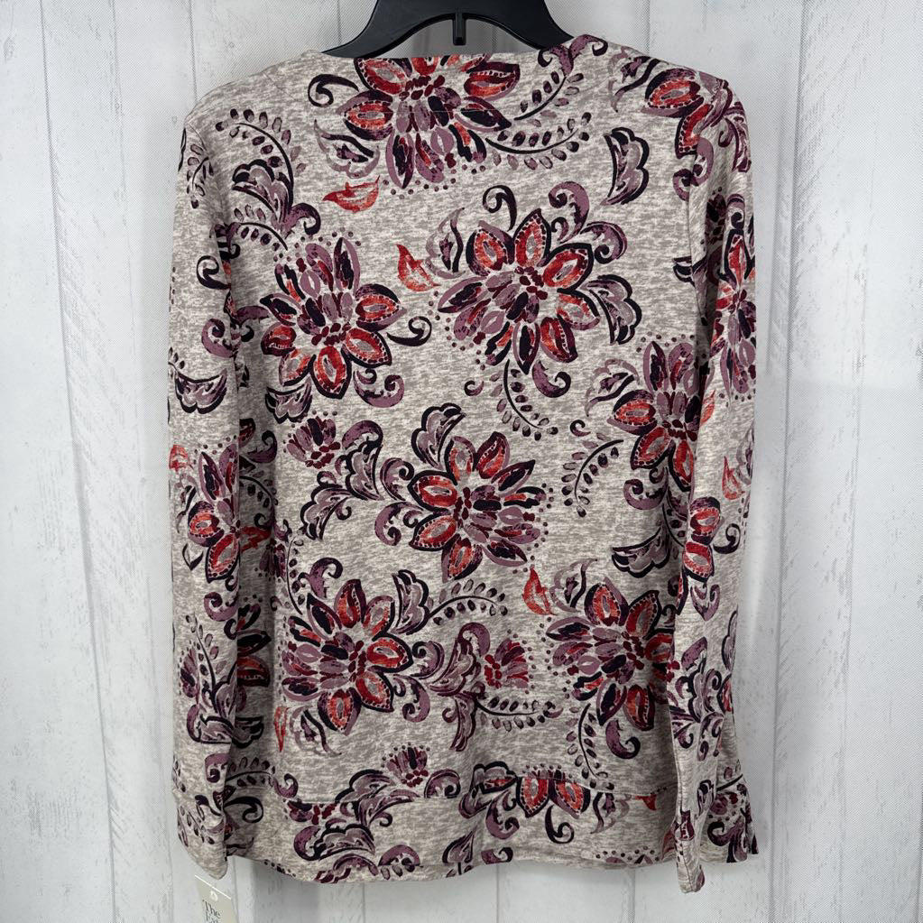 S flo print l/s tee