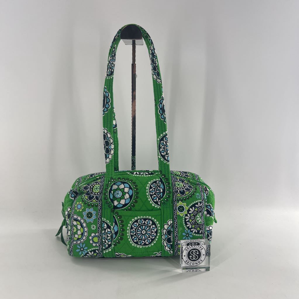 3pc medallion print quilted satchel w/ eye glass case & wallet