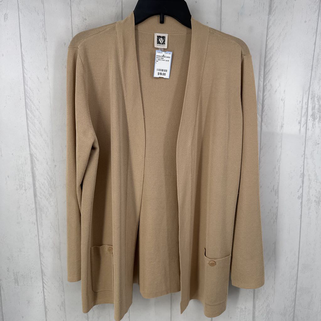 L open front cardi