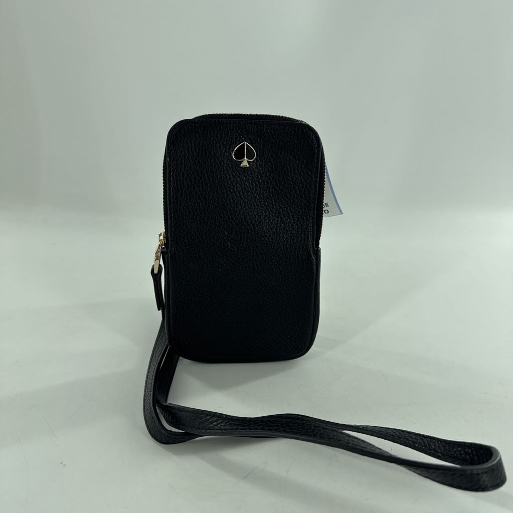 pebbled leather cell phone holder/crossbody