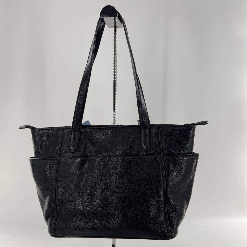 leather studded shoulder bag