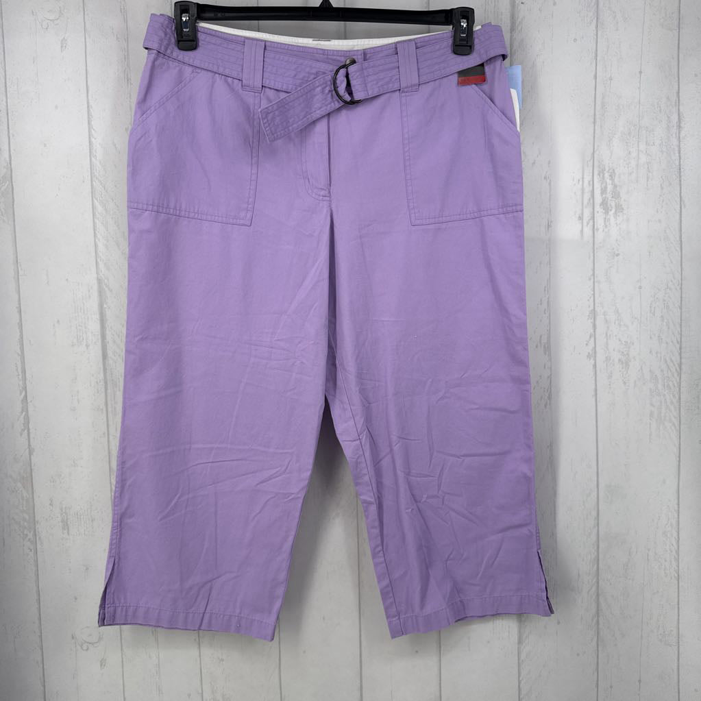 R30 16 belted twill capris