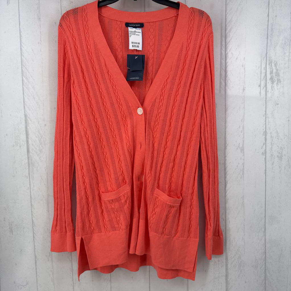 M crochet button down cardi