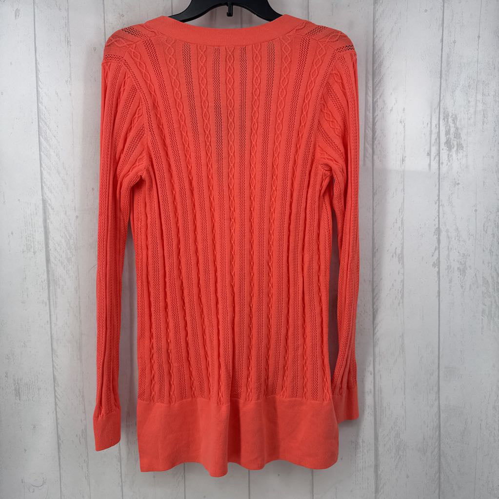 M crochet button down cardi