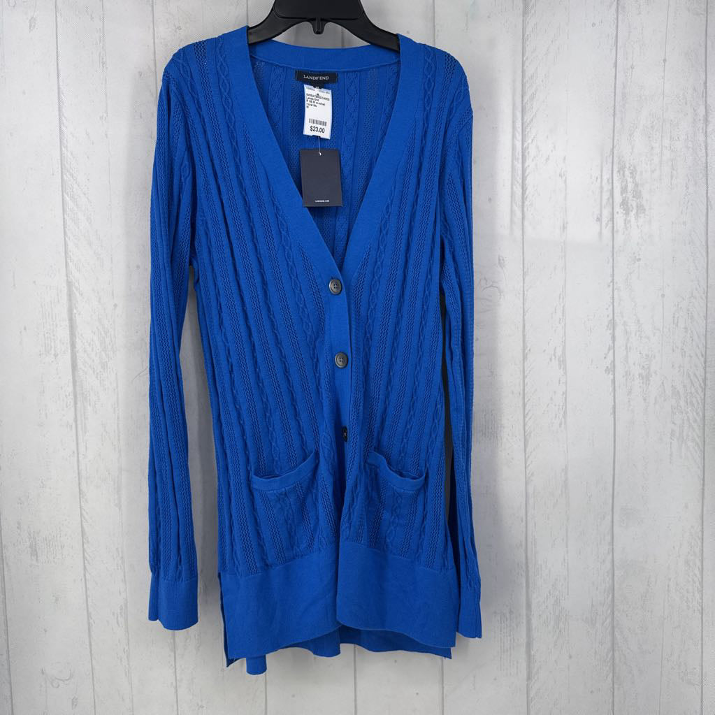 R 55 M crochet button down cardi
