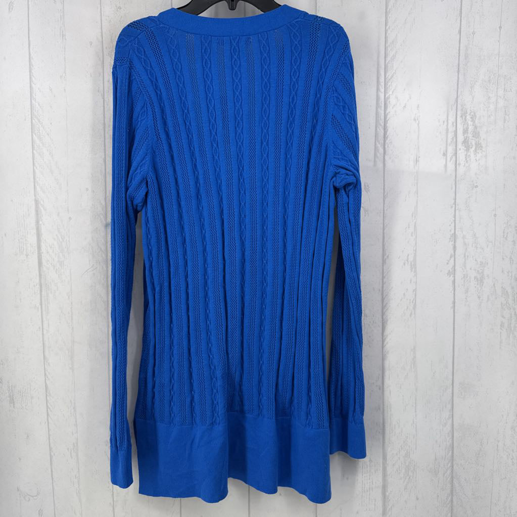 R 55 M crochet button down cardi