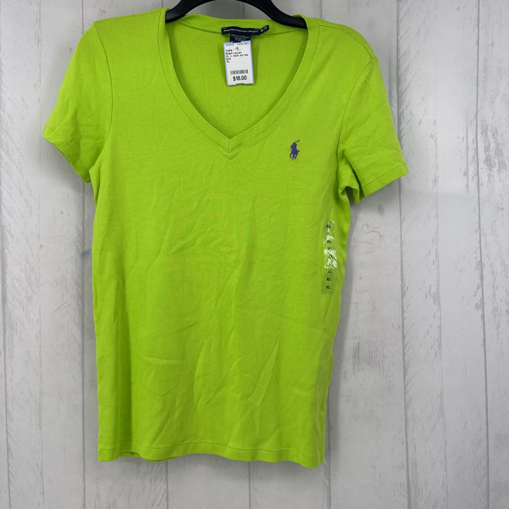 XL v- neck s/s tee