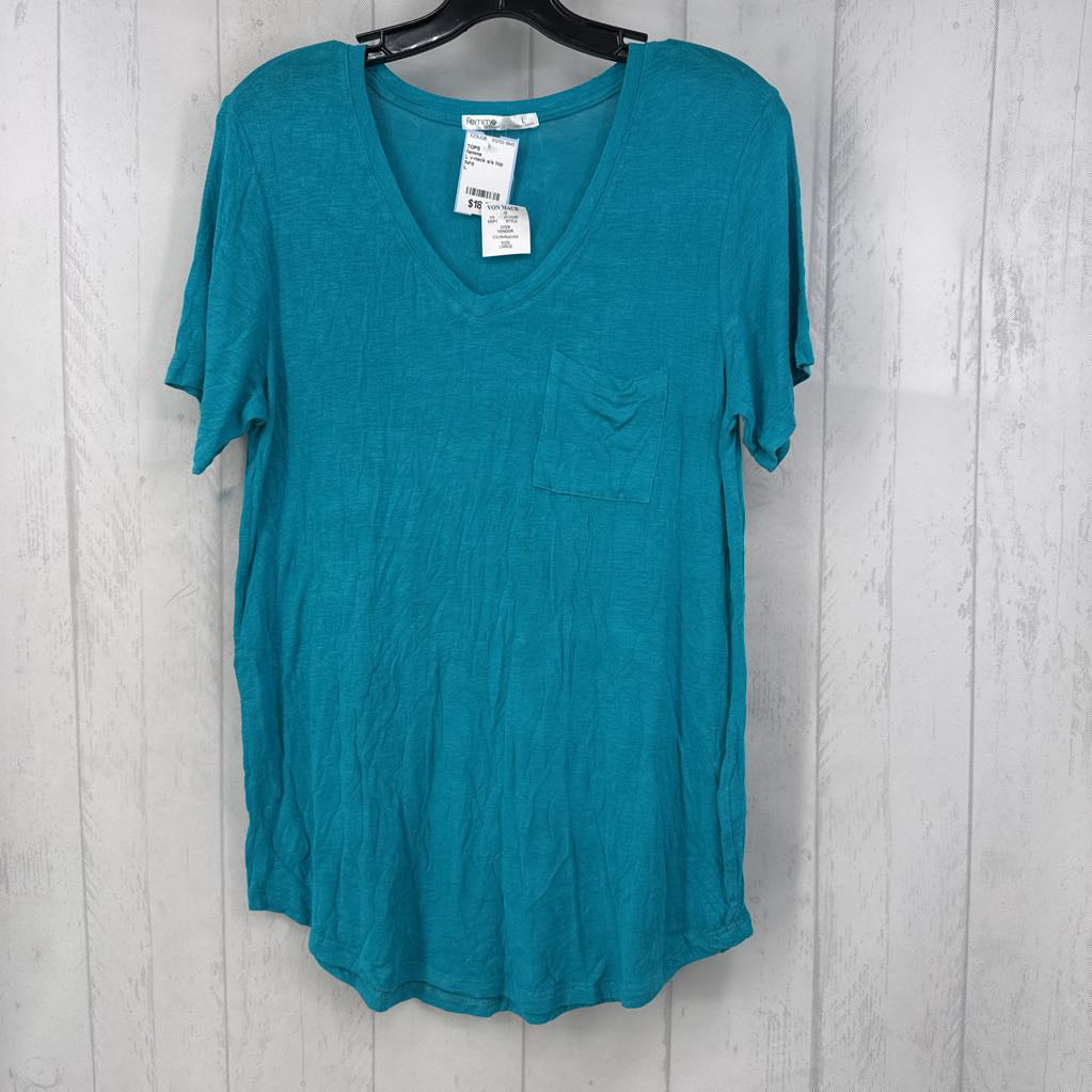 L v-neck s/s top