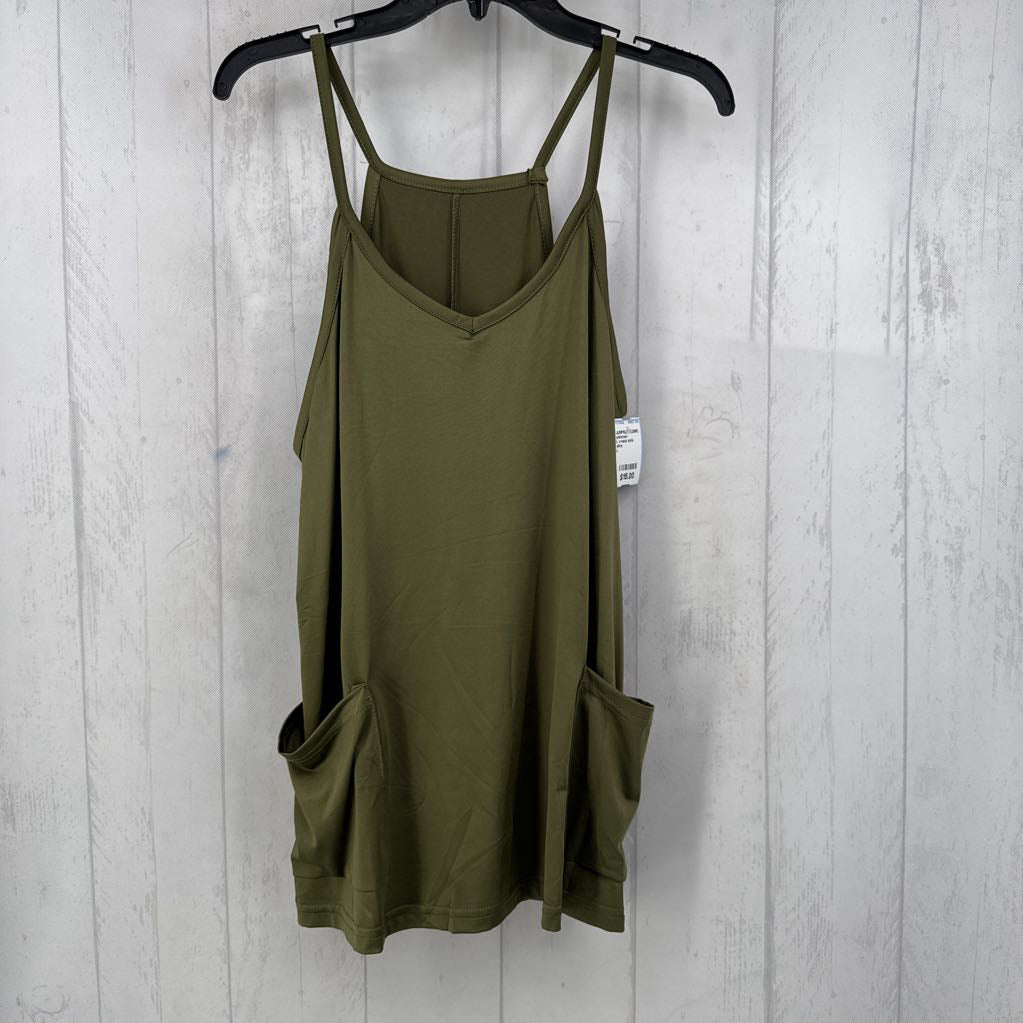 L v-neck slvls romper