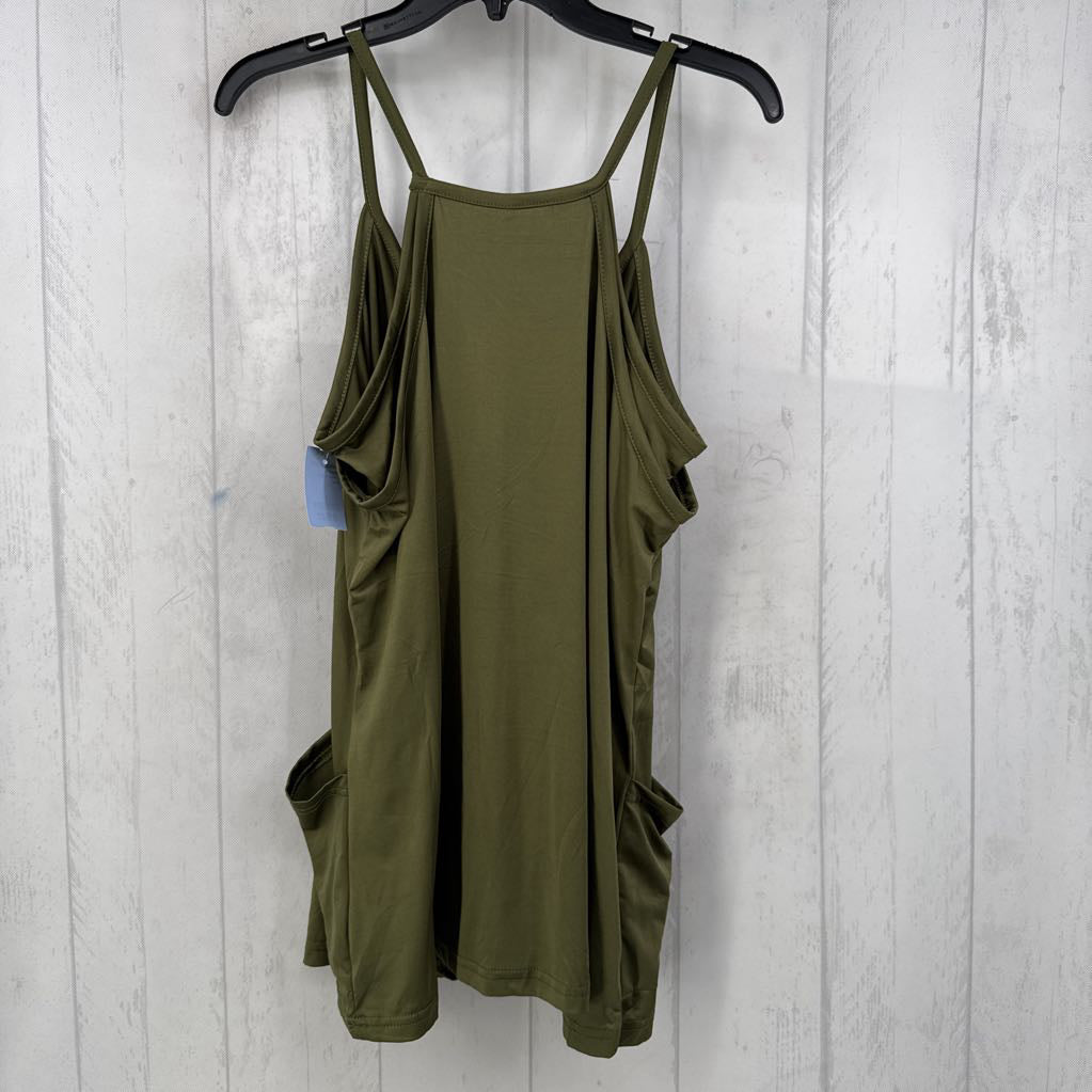 L v-neck slvls romper