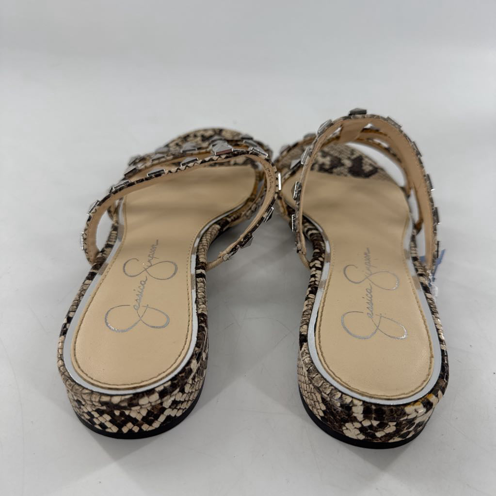 7 python print studded sandal
