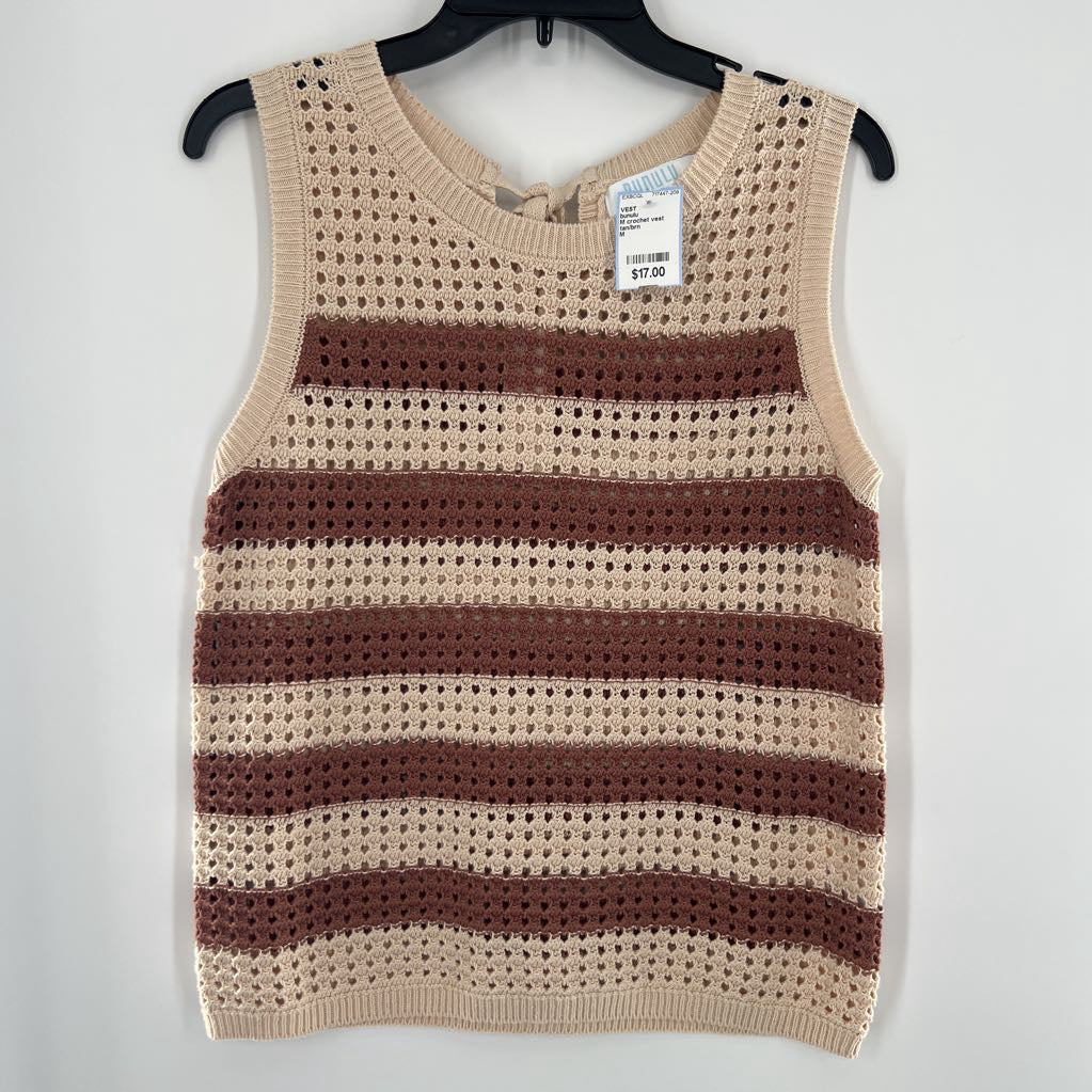 M crochet vest