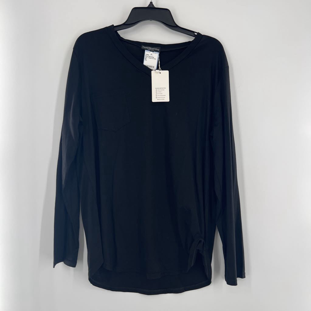 2XL v-neck l/s tee