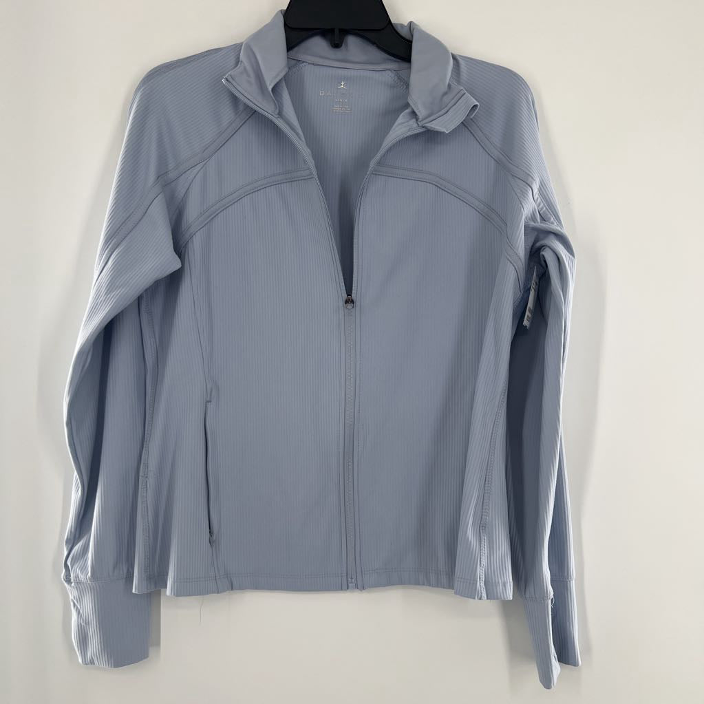 L ribbed zip-up jacket