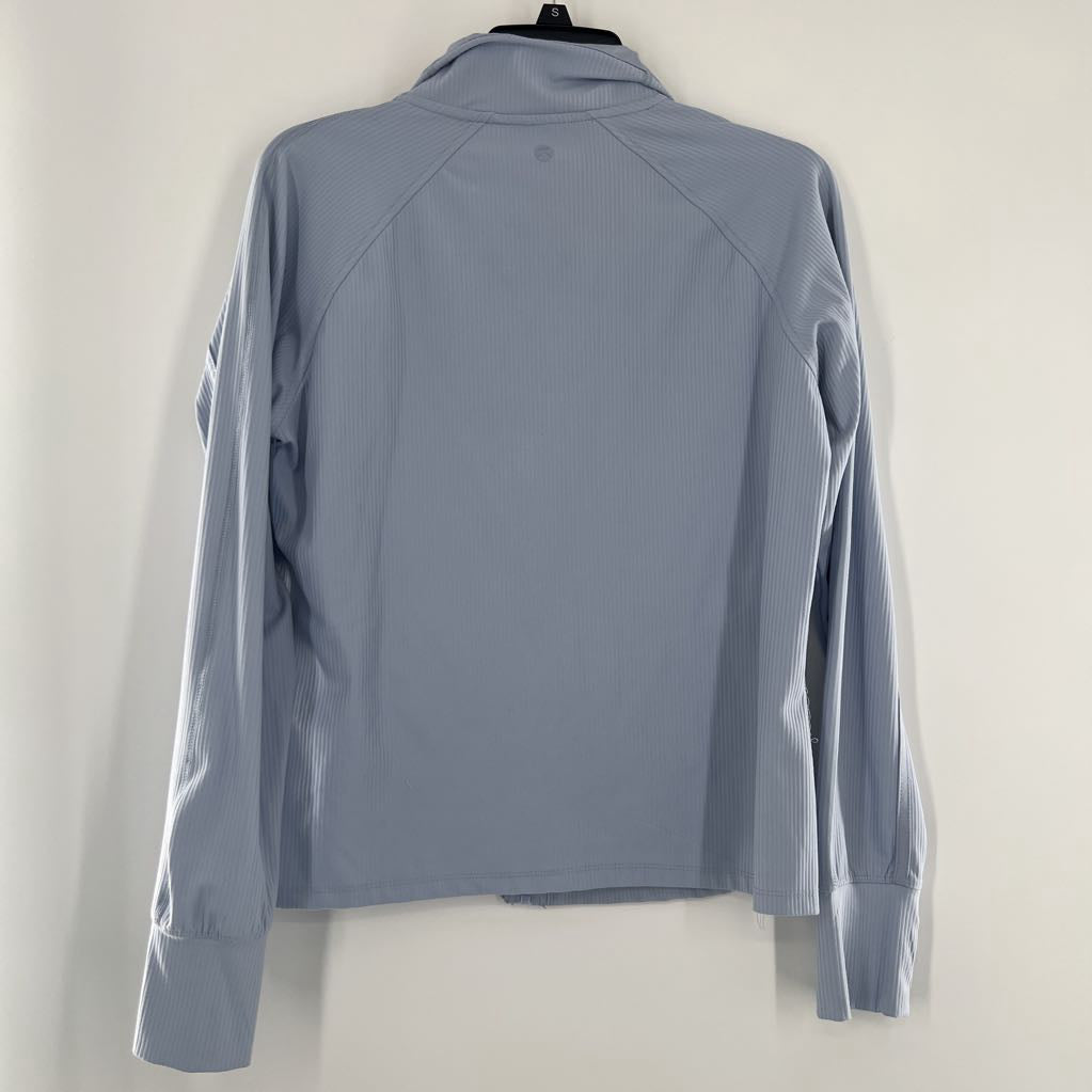 L ribbed zip-up jacket