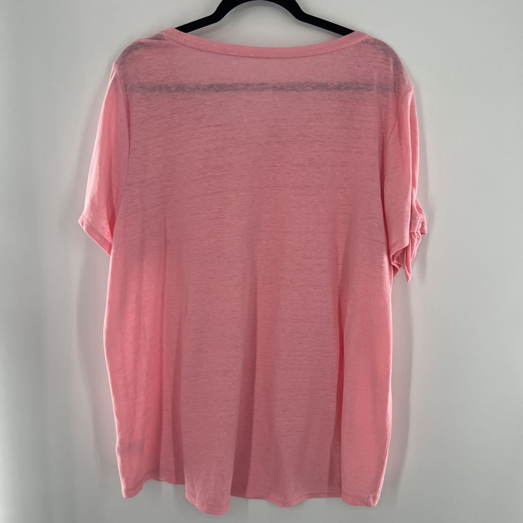 2X round neck s/s top
