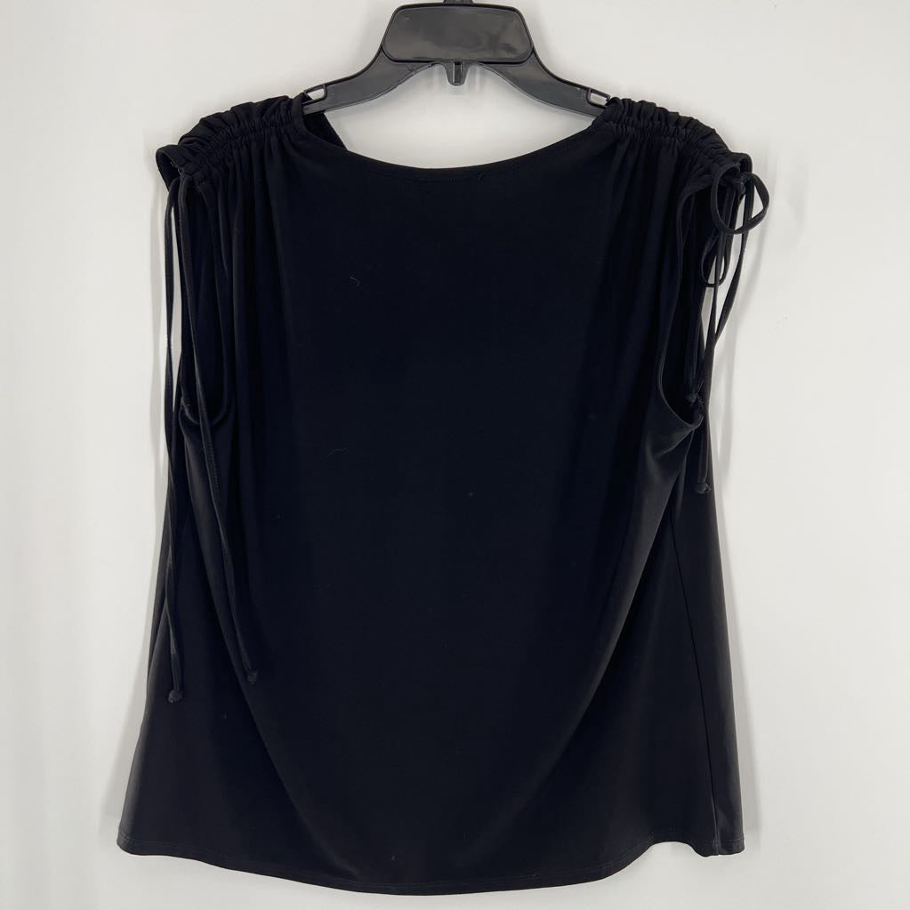 M v-neck ruched slv top