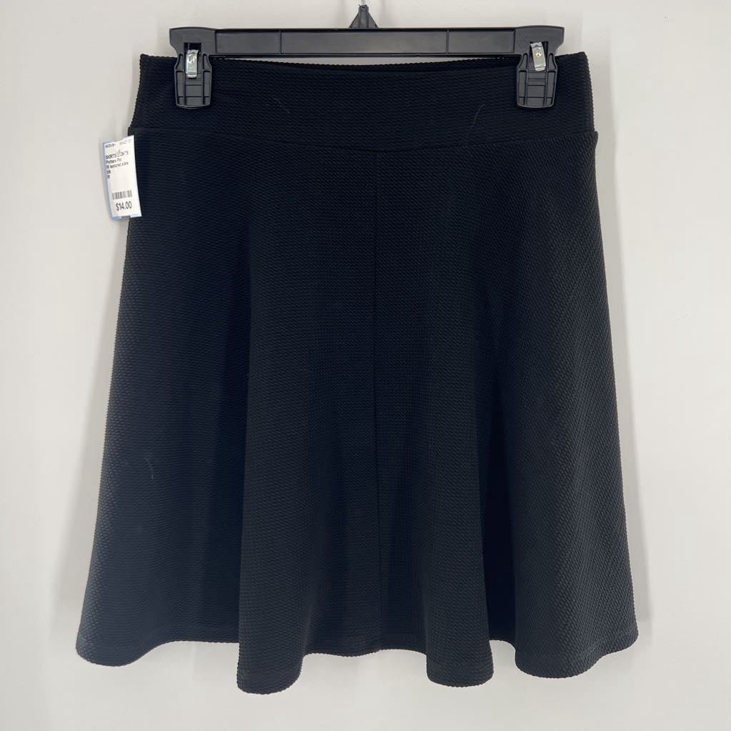 M textured a-line skirt