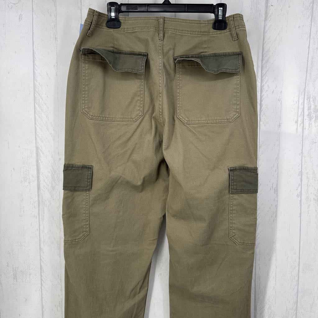 12 colorblock hi-rise straight leg pant