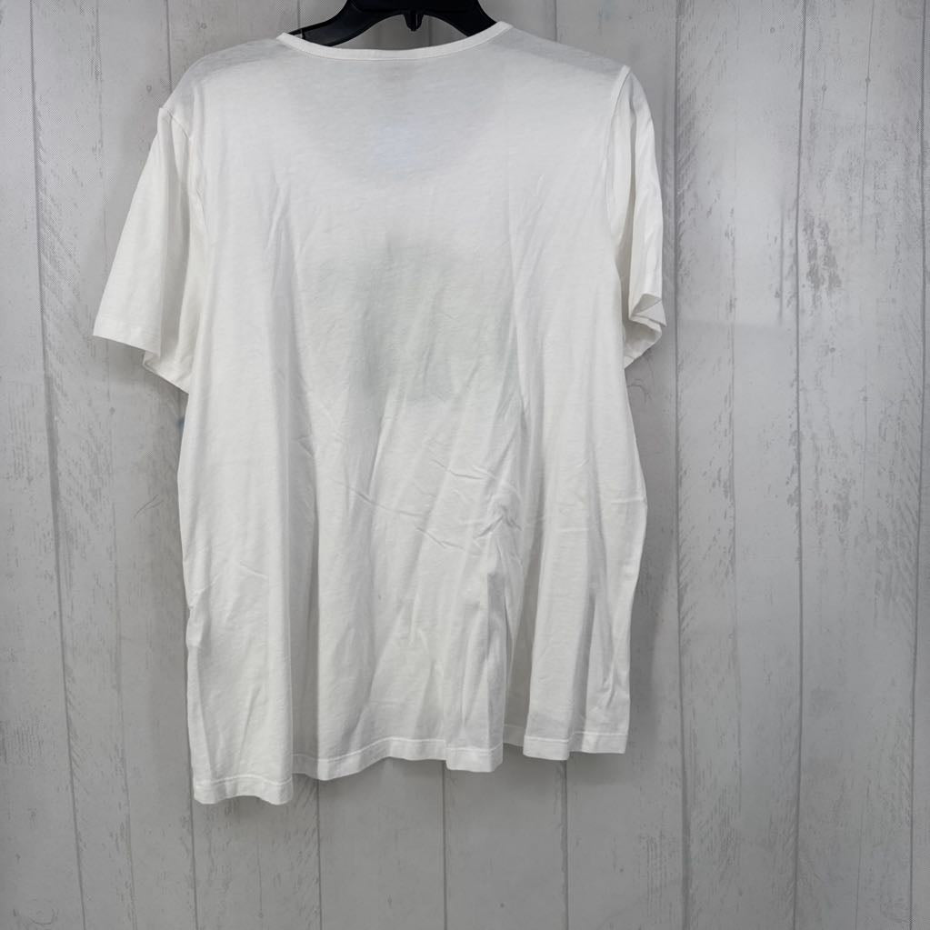 L embelished leaf s/s tee