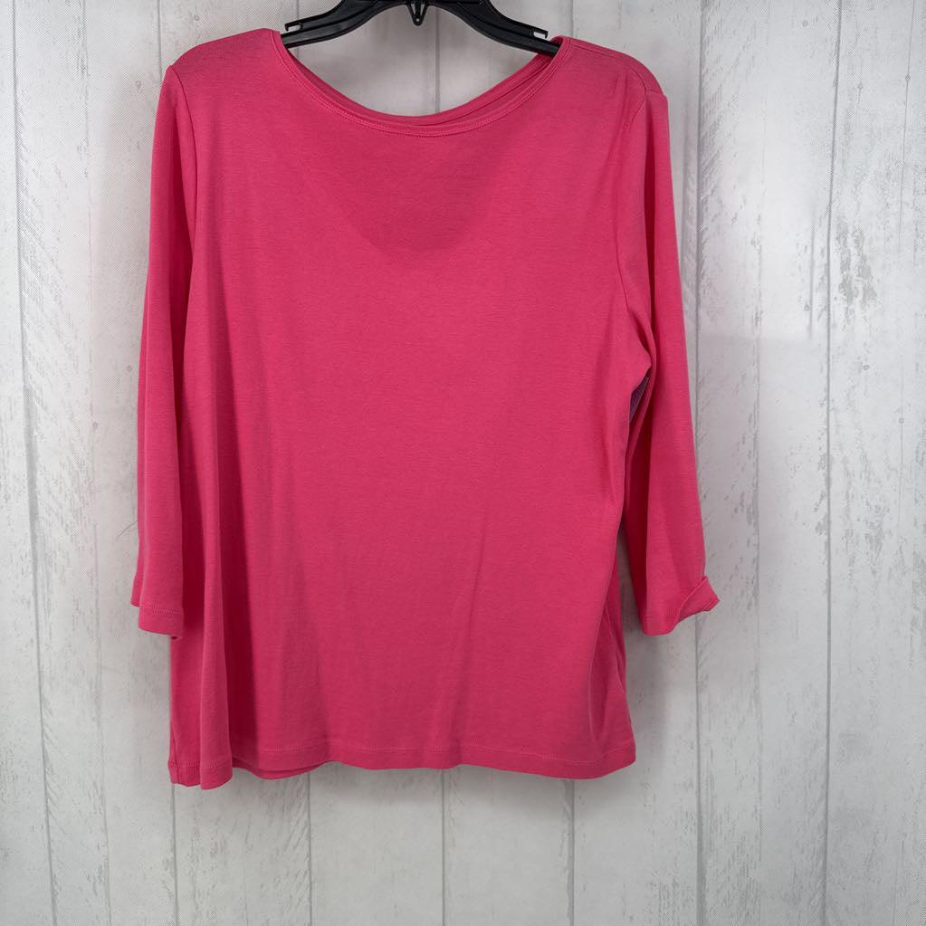 XLp round neck 3/4 slv tee