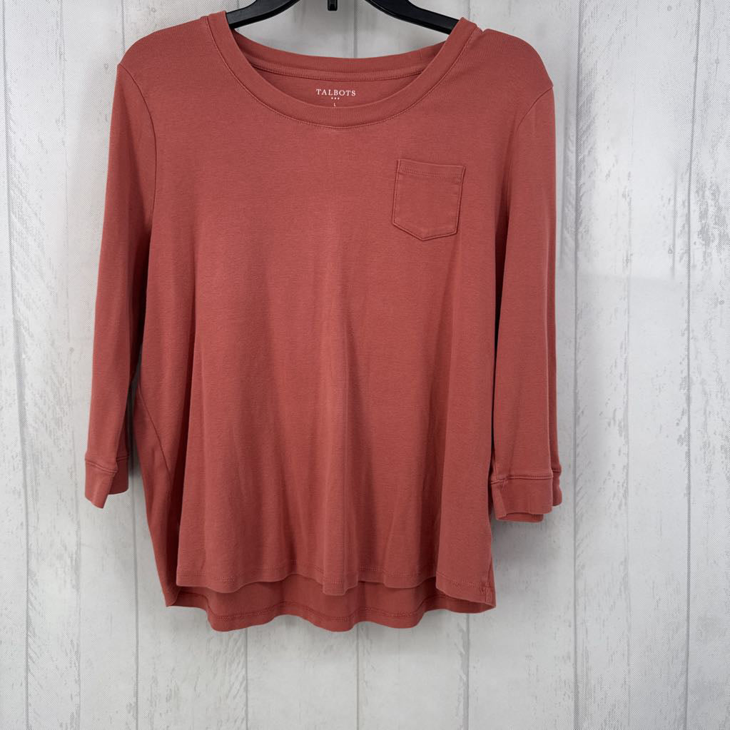 L crewneck 3/4 slv tee