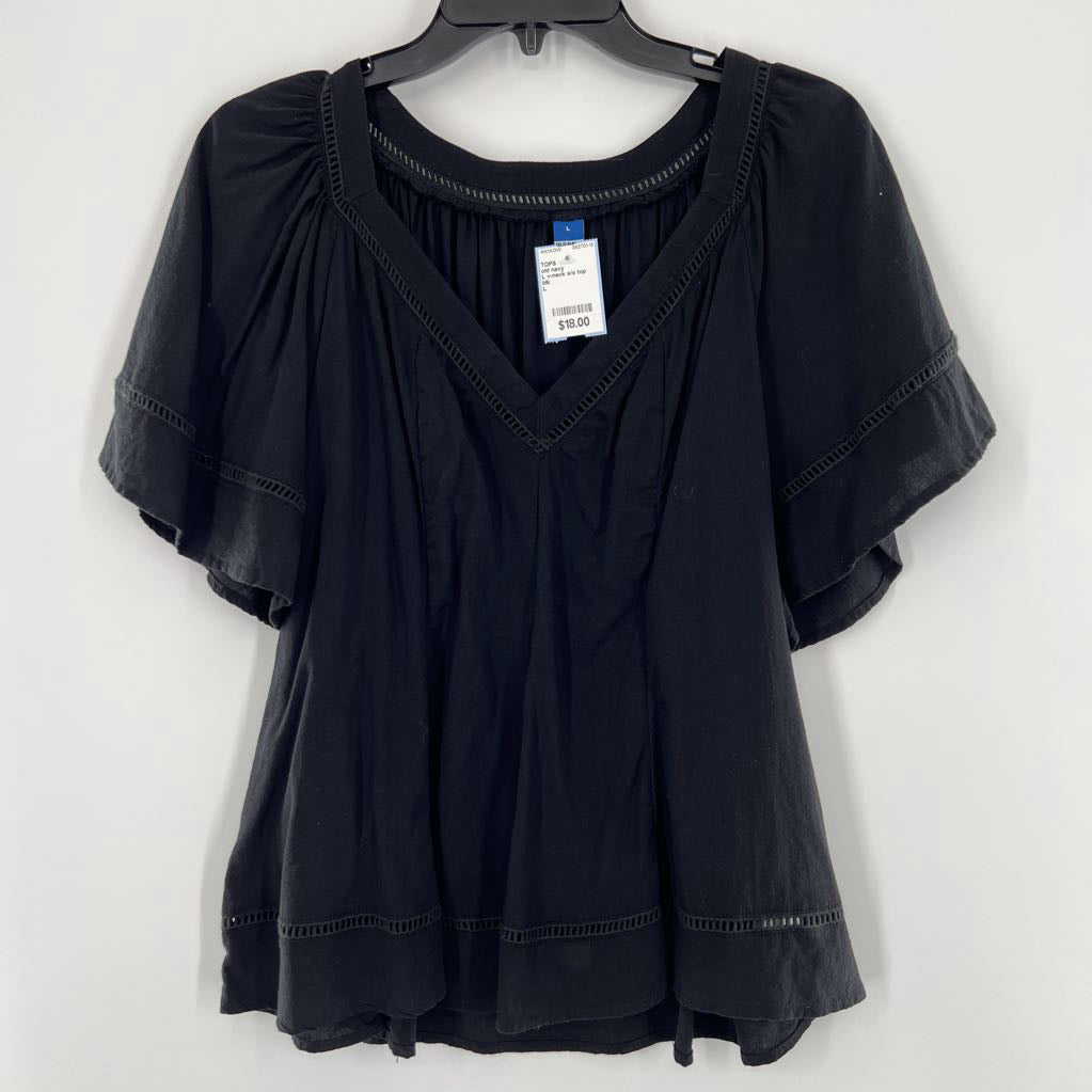 L v-neck s/s top