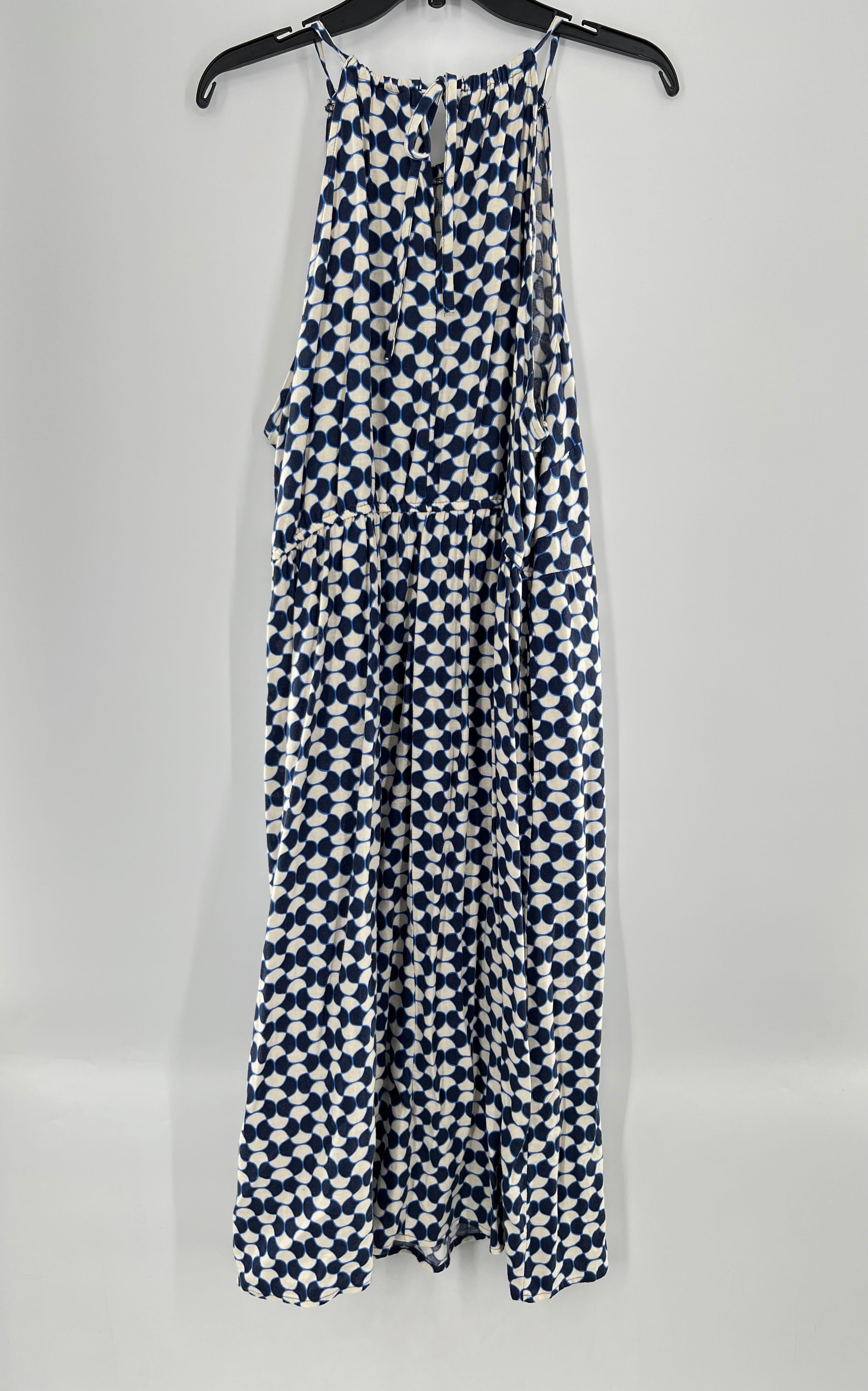 1X linen blend printed sundress