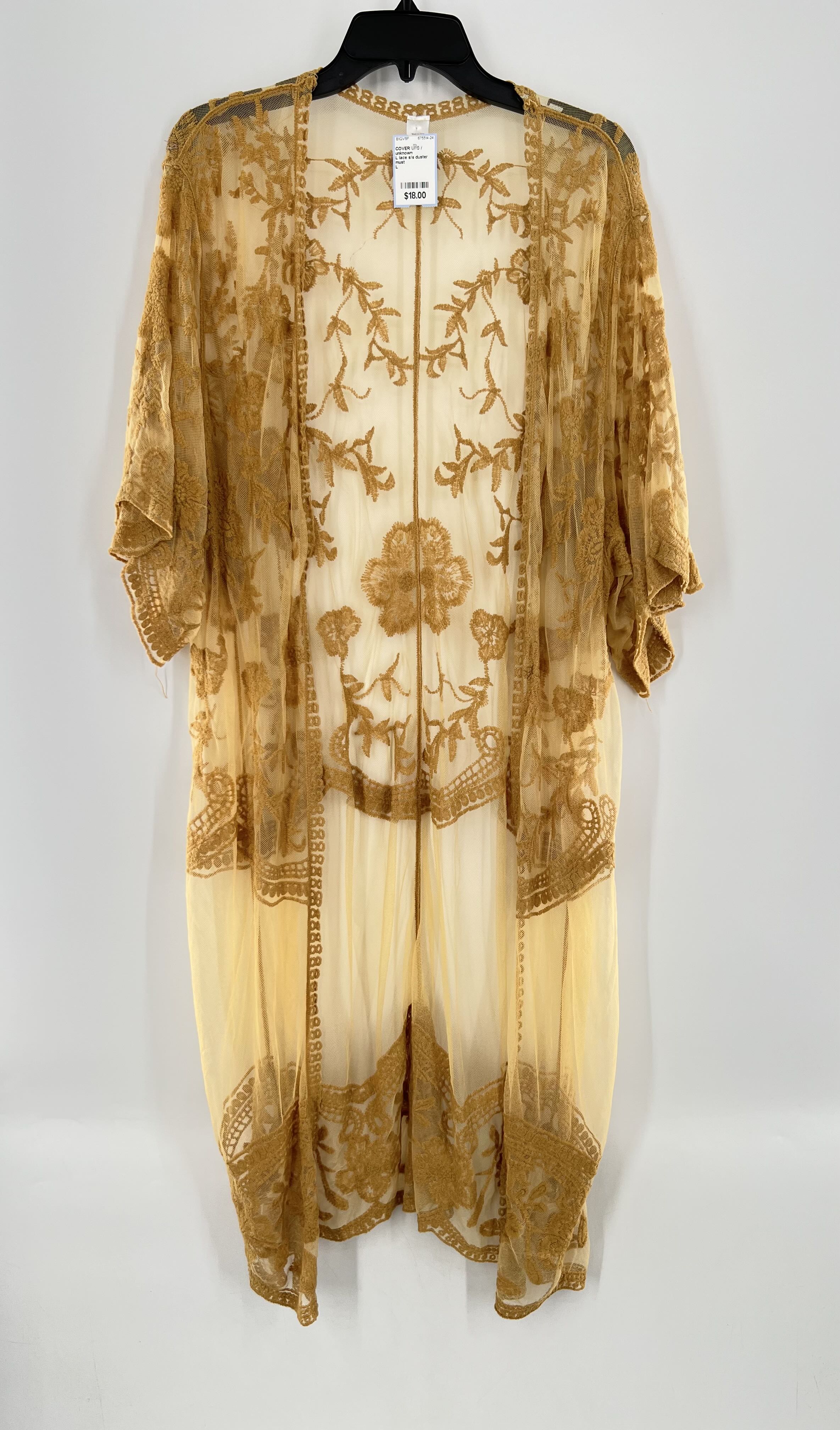 L lace s/s duster