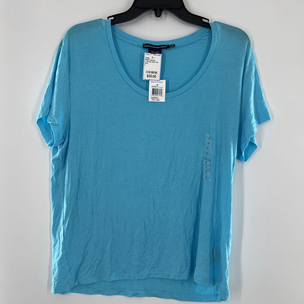 L scoop neck s/s tee