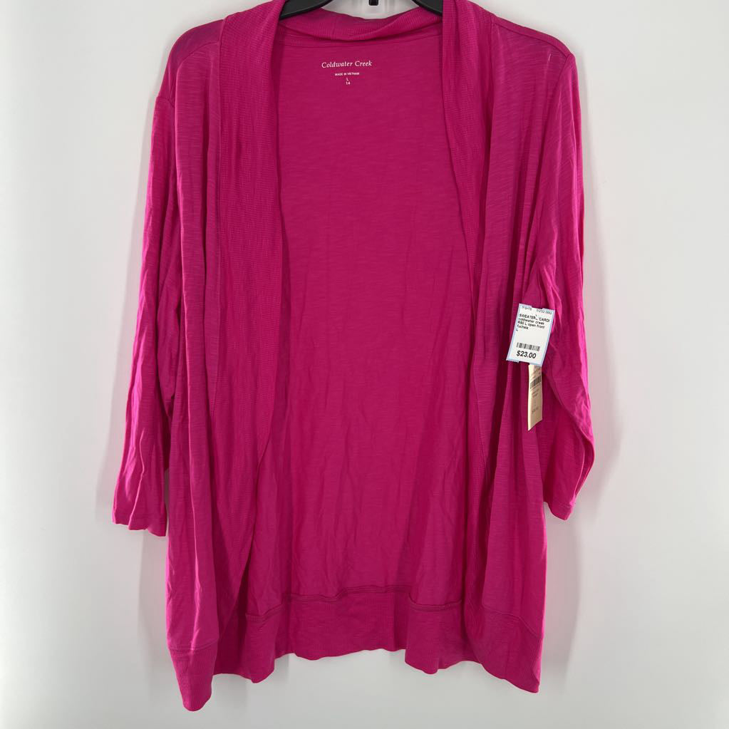 R50 L open front cardi