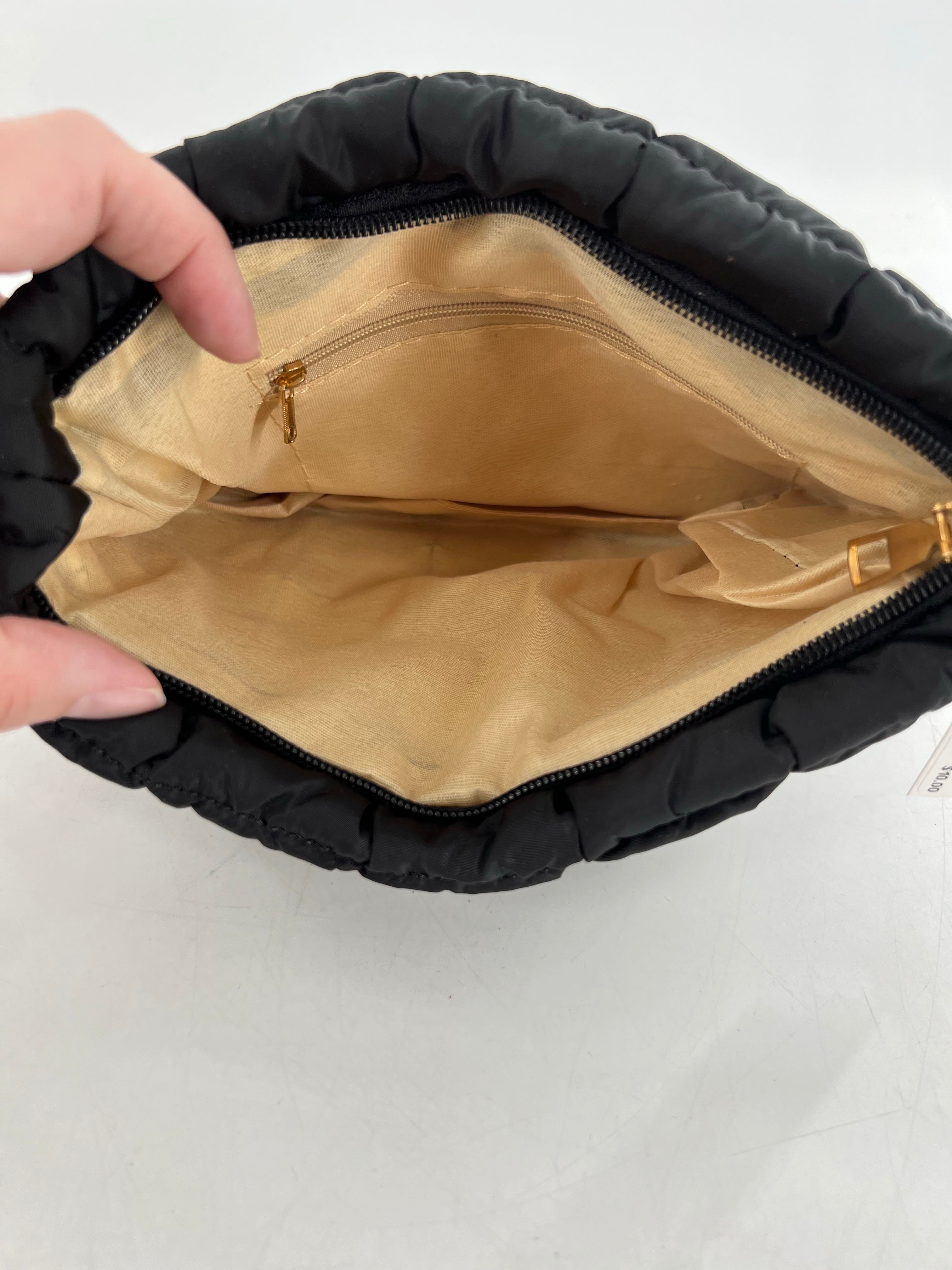 quilted cosmeteic pouch