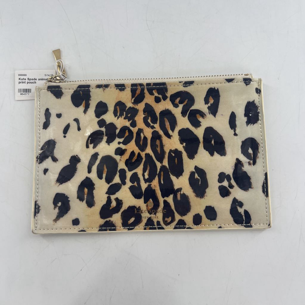Kate Spade animal print pouch