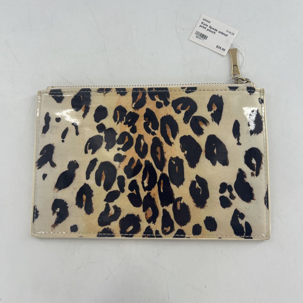 Kate Spade animal print pouch