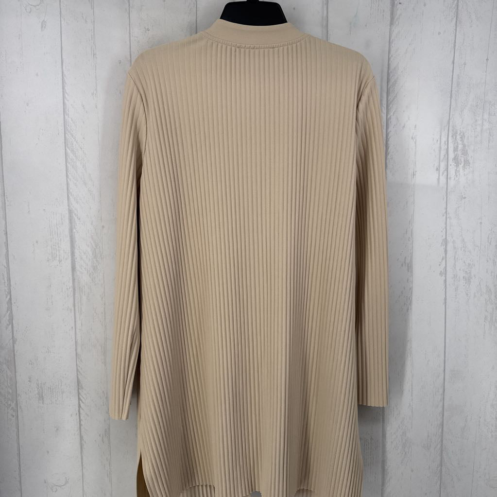 Signle Button Pleated Cardigan
