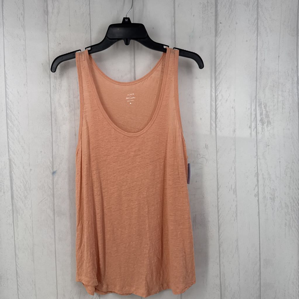 100% Linen Scoop Tank