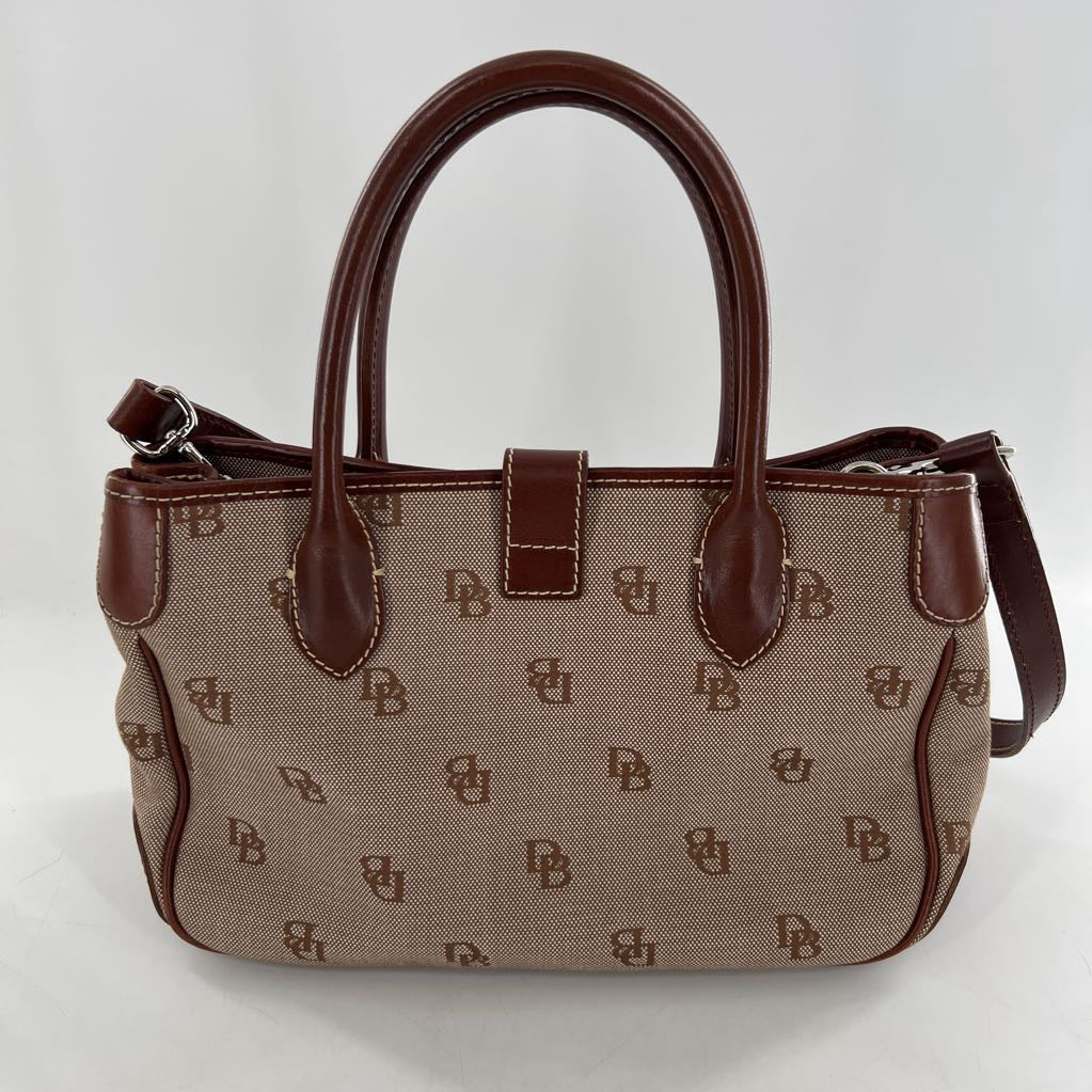monogram canvas satchel
