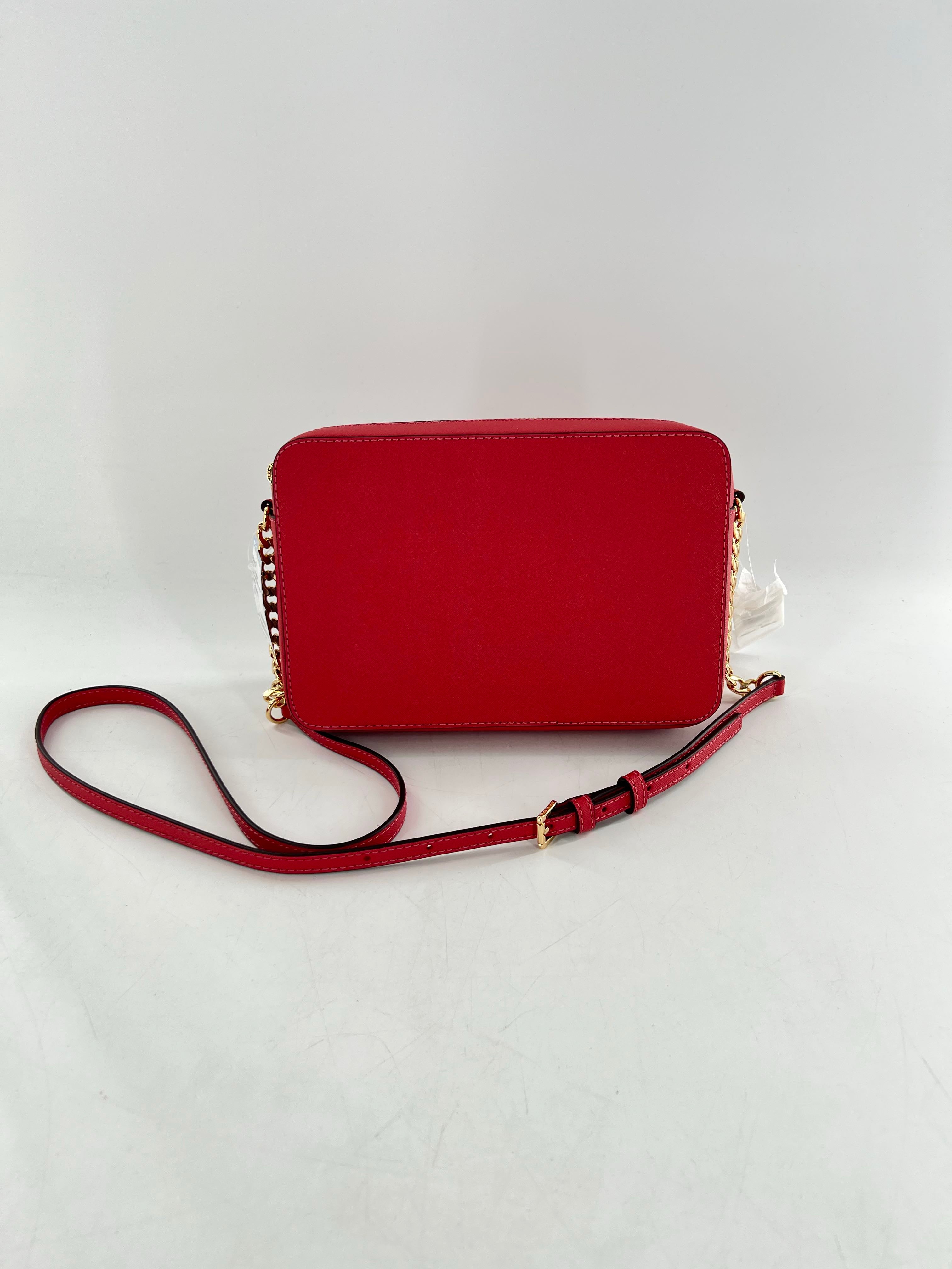 R378 saffiano top zip crossbody