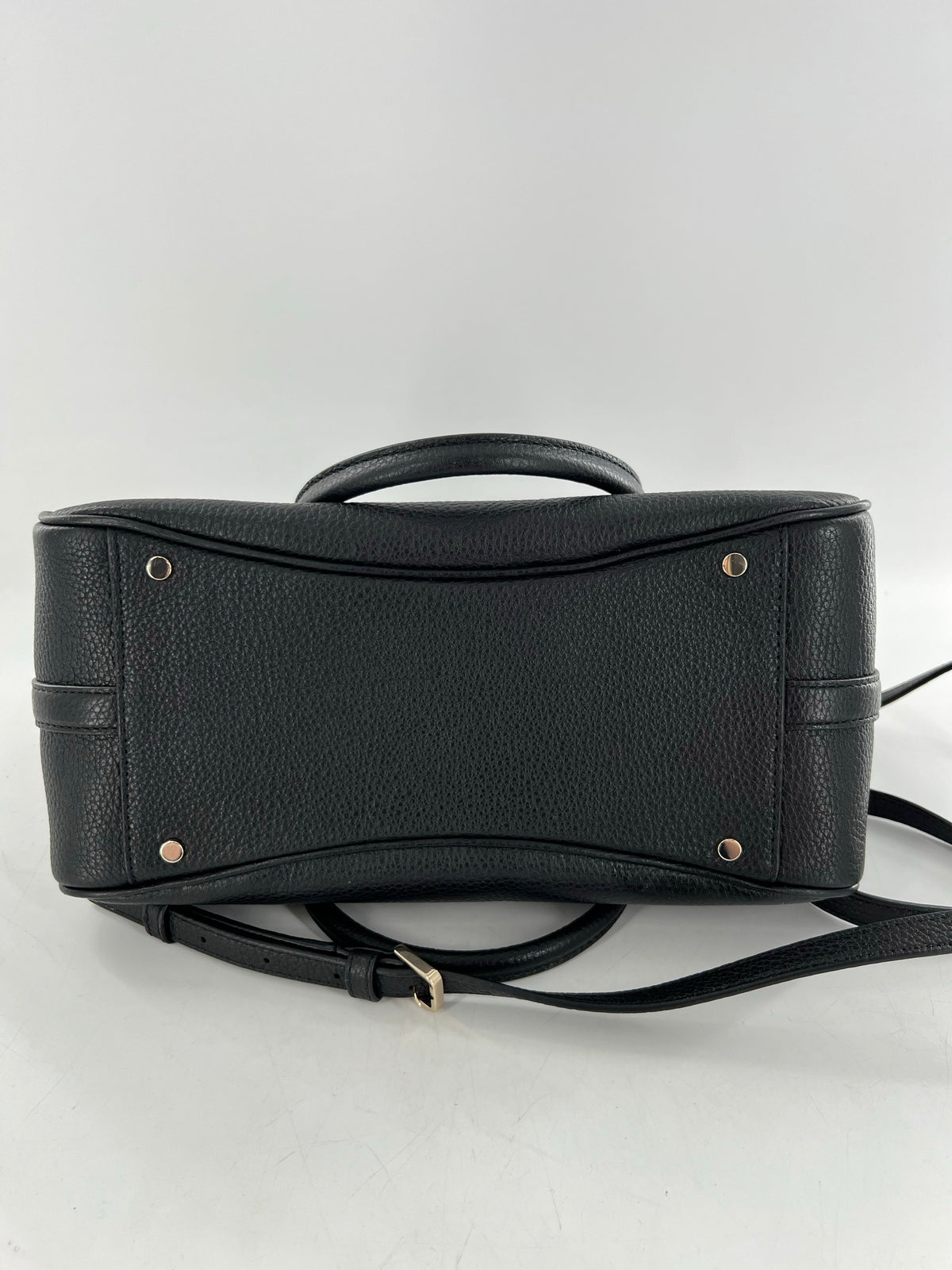 R380 pebbled dual handle satchel