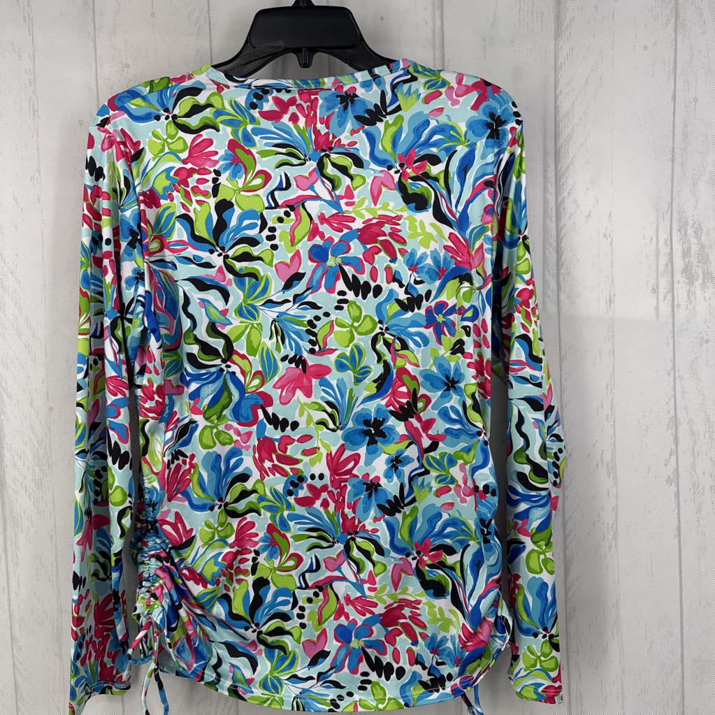 L s/s floral top
