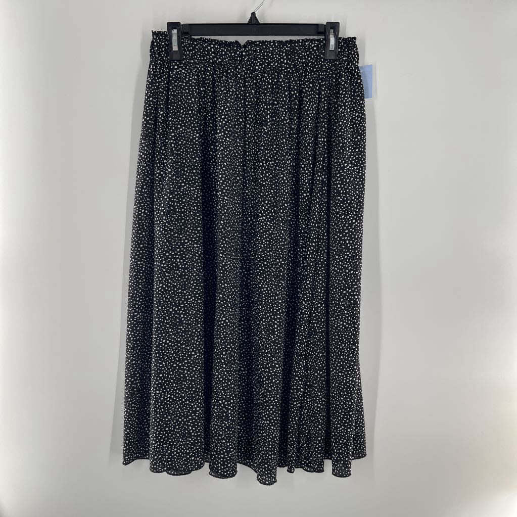 L polka-dot a-line skirt